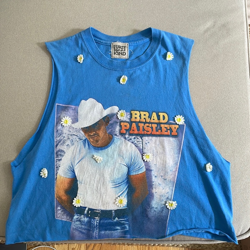 VINTAGE Country Music Brad Paisley Muscle Tank - Furst of a Kind